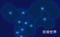 echarts深圳市罗湖区geoJson地图圆形波纹状气泡图效果实例
